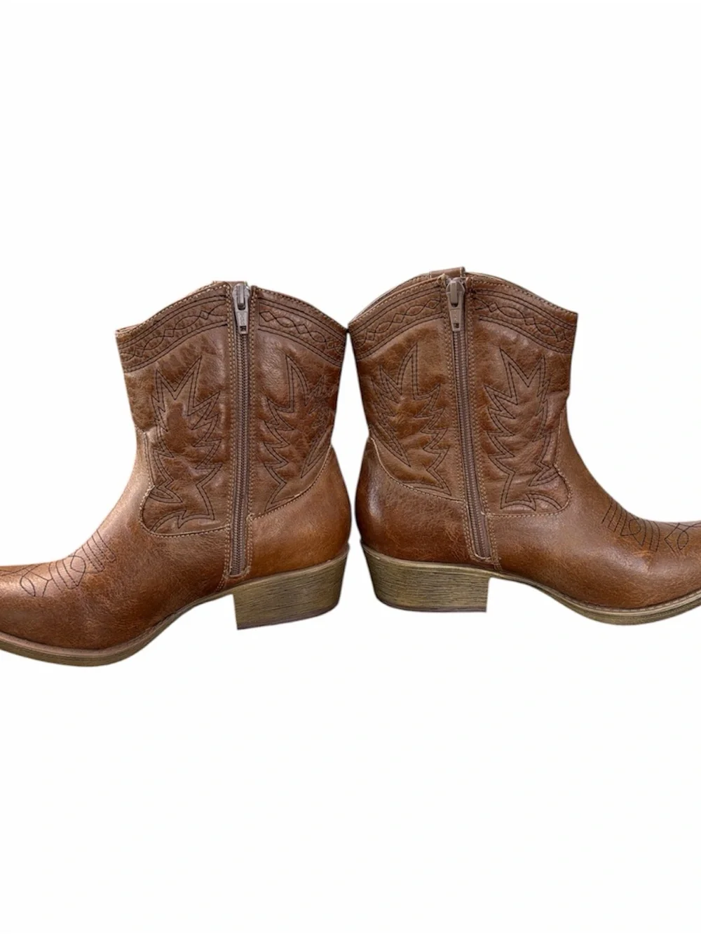 Coconuts by Matisse Tan Leather Slip-On Ankle Boots